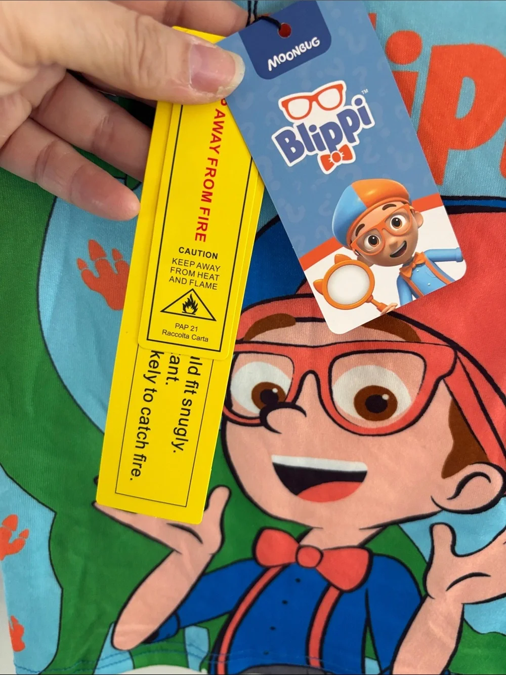 Blippi short sleeve pajama top Size 6
